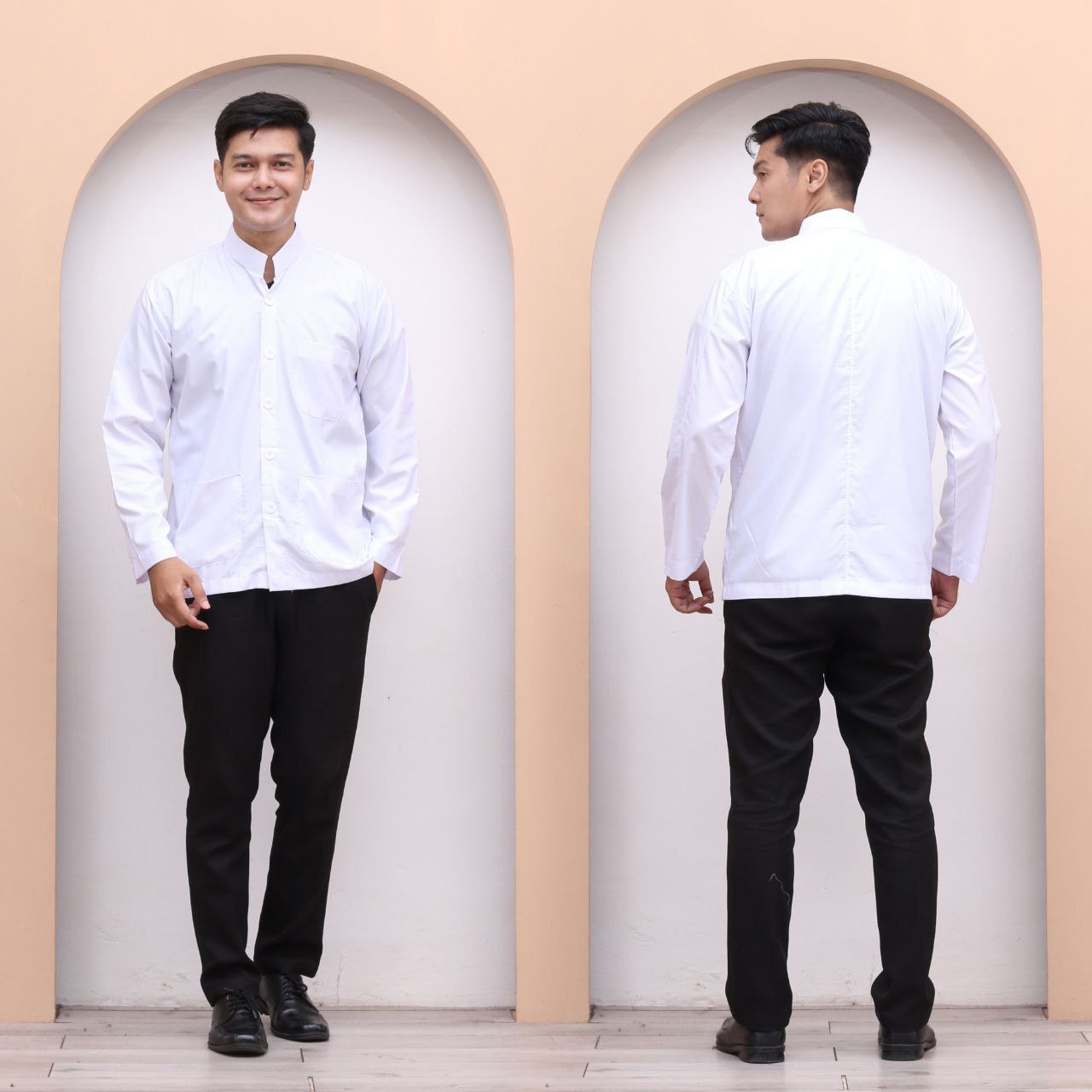 BAJU KOKO HABAIB POLOS PUTIH ALAYA
